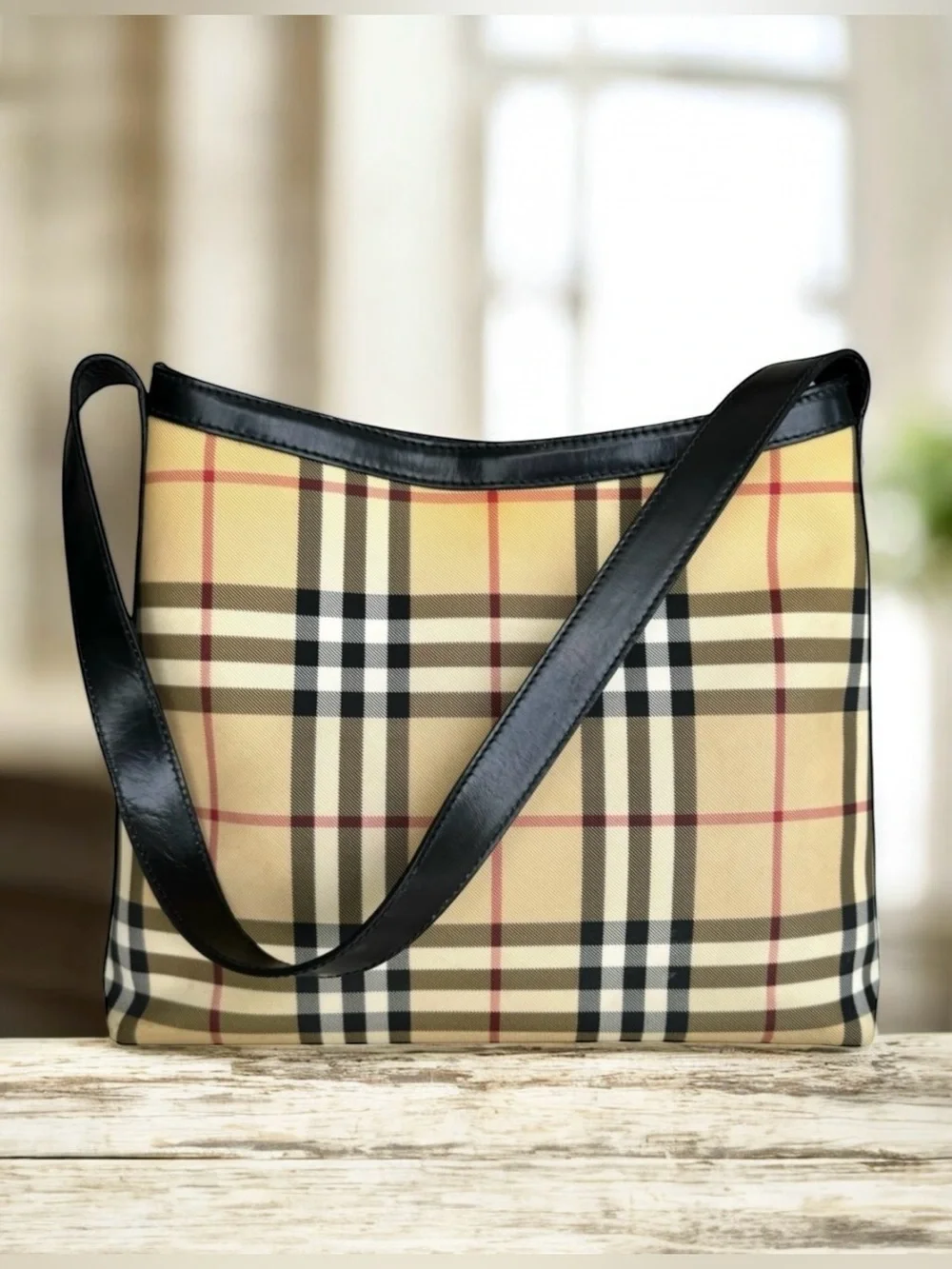 BURBERRY Vintage Nova Check Shoulder Bag